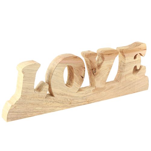 Tischdeko Holz Aufsteller „Love“ Natur Weidenholz 60×19cm - Einzigartige Eleganz