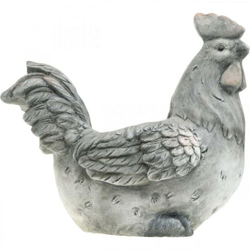 Artikel Huhn zum Bepflanzen, Osterdeko, Pflanztopf, Frühling, Dekohuhn Betonoptik H30cm