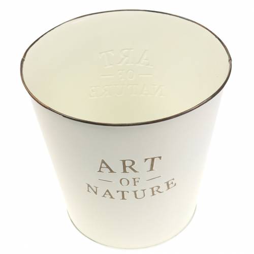 Artikel Blumentopf Zink Art of Nature Creme Ø17,5cm H15cm