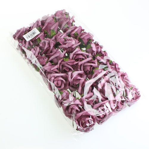 Artikel Foam-Rose Ø3,5cm Mauve 48 St