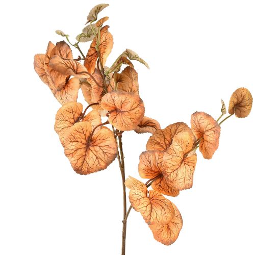 Heuchera Kunstzweig Herbstdeko, Pflegeleichte Kunstpflanze im Drylook, L66cm