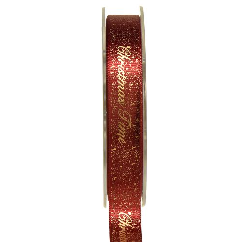 Weihnachtsband Christmas Time Band Rot Gold 15mm 20m
