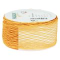 Floristik21 Netzband Gitterband Dekoband Orange drahtverstärkt 50mm 10m